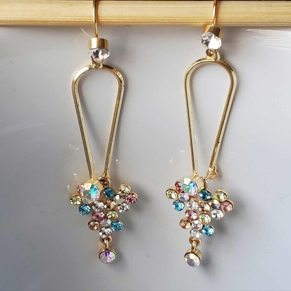 Rhinestone Drop Dangle Earrings